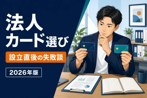 会社設立直後の法人カード選びと法人口座から引き落とせなかった失敗談のアイキャッチ
