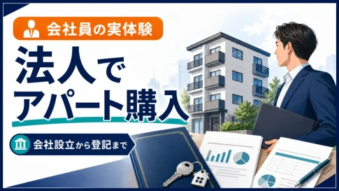 会社員が法人を設立してアパートを購入した体験談のアイキャッチ